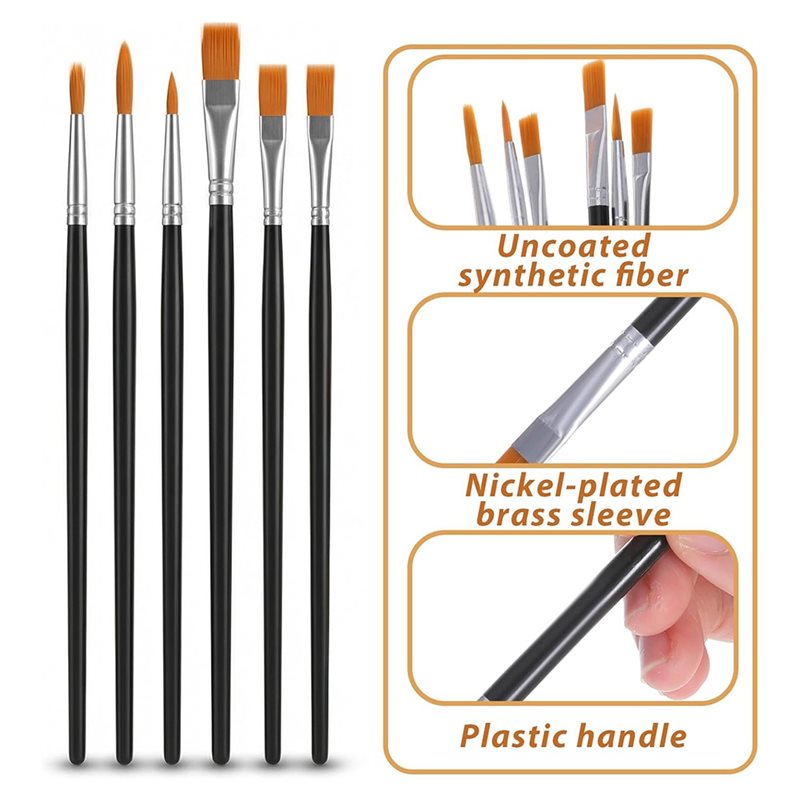 AB34-12Pcs Face Painting Brush - Body Brush recension och pris