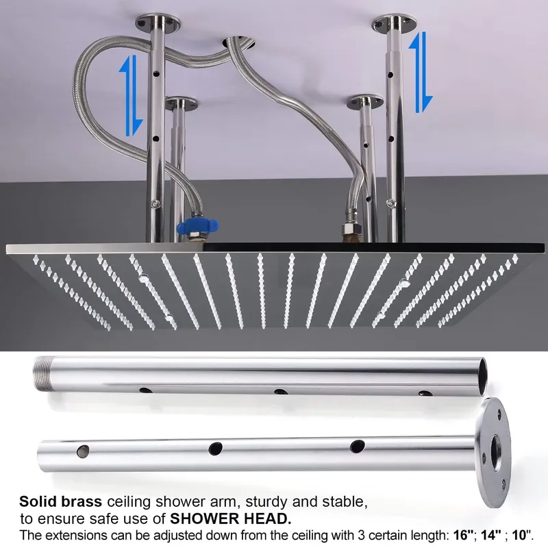 Complete Shower Set Rain Showe - Body Brush recension och pris