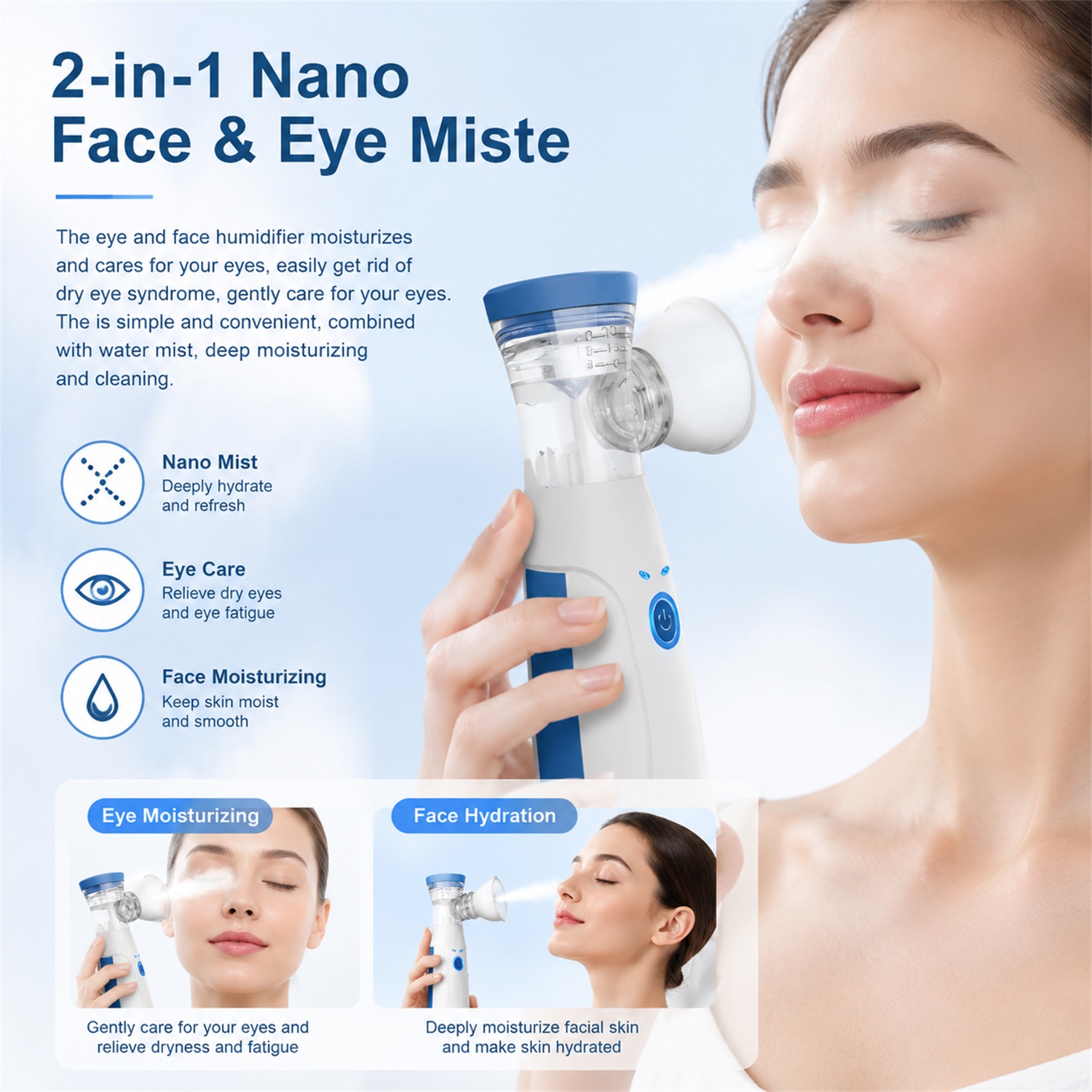 Handheld Facial Nano Mister Po - Face Steamer recension och pris