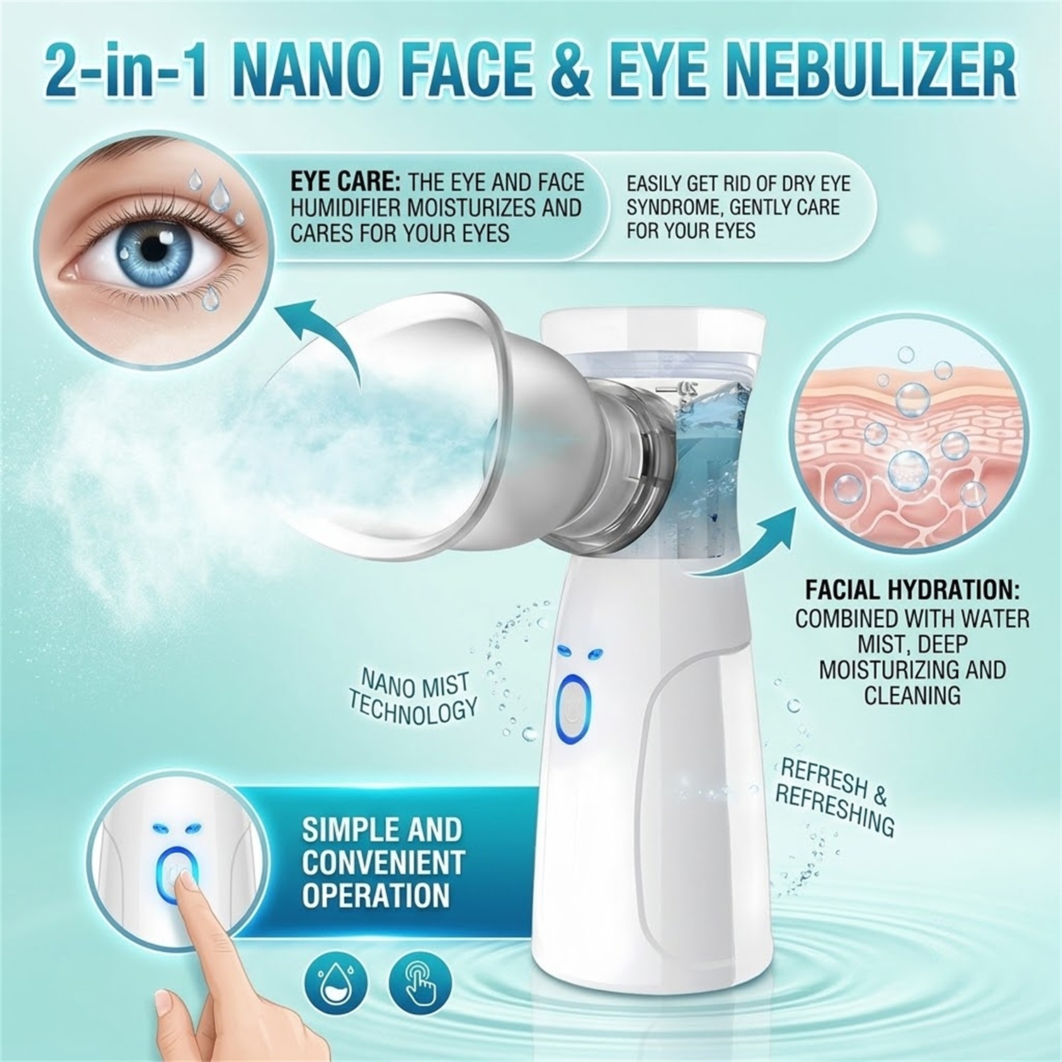 Handheld Facial Nano Mister Po - Face Steamer recension och pris